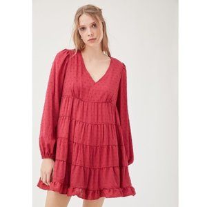 NWT Urban Outfitters Textured Long Sleeve Dress